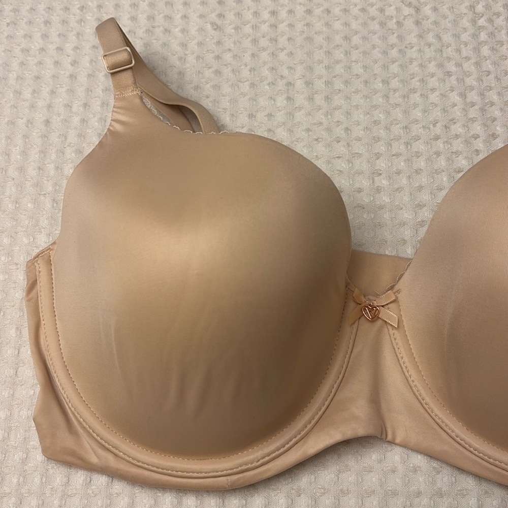 NEW! $50 VICTORIA’S SECRET 38DD(E) Lightly Lined Demi Bra BEIGE Padded Underwire - Picture 5 of 15